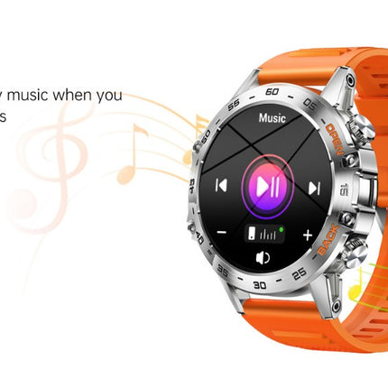 Smart Watch K52 Watches Men Wome Sports Fitness Modes Bluetooth Call Health Monitor 400mah 1.39Inch HD Smartwatch - Orange