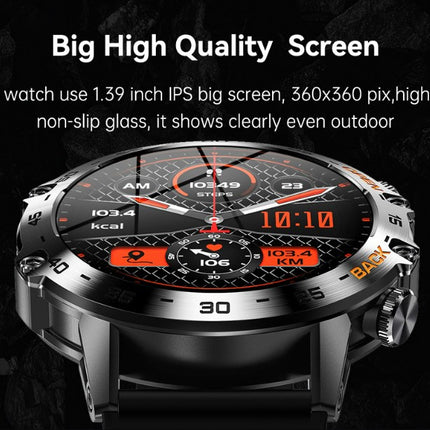 Smart Watch K52 Watches Men Wome Sports Fitness Modes Bluetooth Call Health Monitor 400mah 1.39Inch HD Smartwatch - Orange