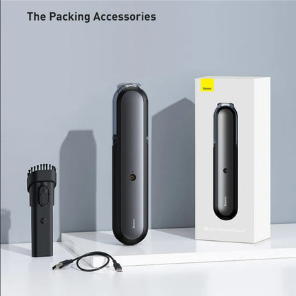 Baseus A1 Car Vacuum Cleaner 4000Pa Wireless Vacuum For Car Home Cleaning - Black