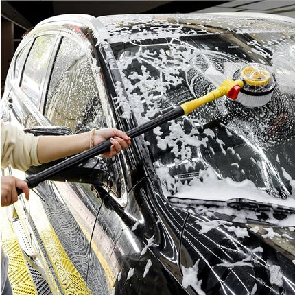 Long Handle Automatic Foaming Water Power Car Wash Brush Chenille Microfiber Car Wash Mop