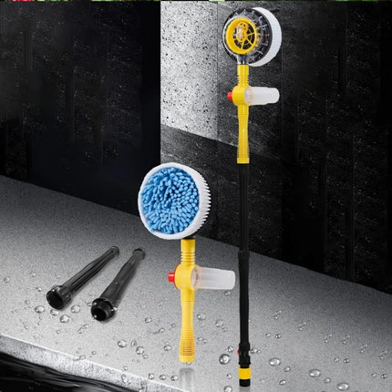 Long Handle Automatic Foaming Water Power Car Wash Brush Chenille Microfiber Car Wash Mop