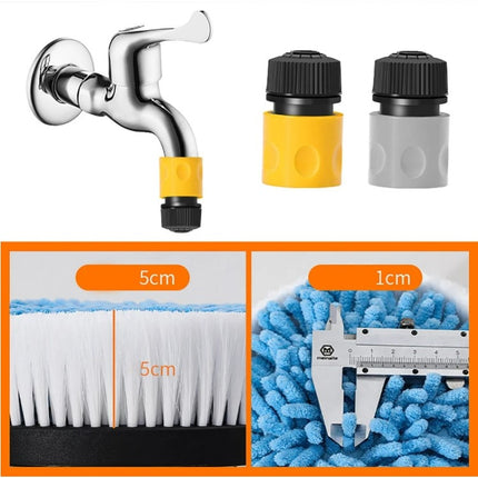 Long Handle Automatic Foaming Water Power Car Wash Brush Chenille Microfiber Car Wash Mop