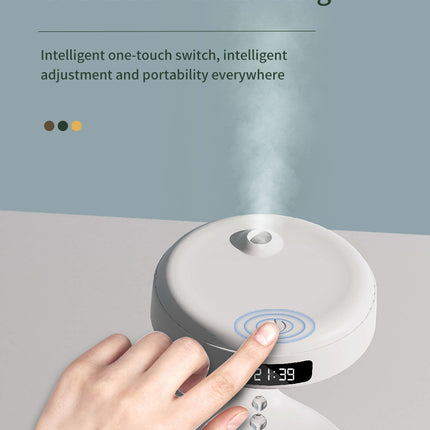 Water Drop Backflow Anti gravity Humidifier LED Time Display
