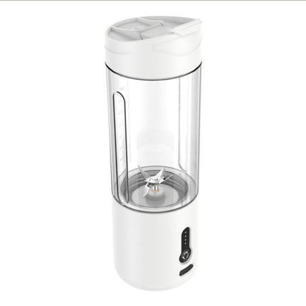 Portable Blender Cup USB Electric Fruit Juicer Rechargeable for Outdoor Sports Travel Camping - White