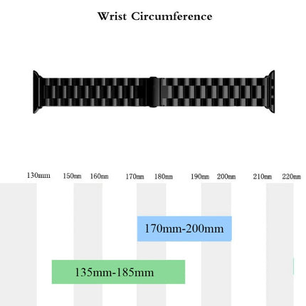 Stainless Steel Strap for Apple Watch Band 42mm - 44mm Metal Links Bracelet Smart Watch Strap - Rose Gold