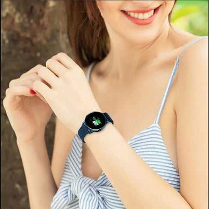 Watch Band Bracelet For Samsung Galaxy Watch 3 for Galaxy Active 2 Strap 42mm Metal Stainless Steel Magnetic 20mm Wrist Strap - Blue