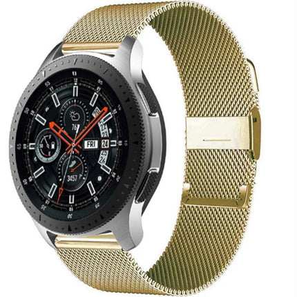 Watch Band Bracelet For Samsung Galaxy Watch 3 for Galaxy Active 2 Strap 42mm Metal Stainless Steel Magnetic 20mm Wrist Strap - Gold