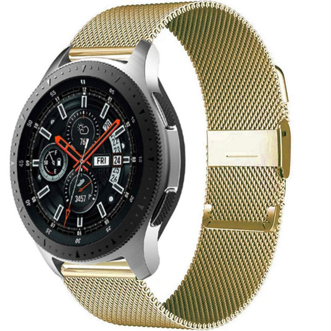 Watch Band Bracelet For Samsung Galaxy Watch 3 for Galaxy Active 2 Strap 42mm Metal Stainless Steel Magnetic 20mm Wrist Strap - Gold