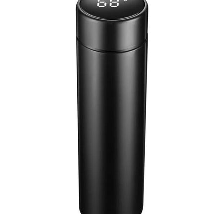 Digital Thermometer Flask - 500ml - Black