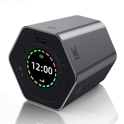 Hexagon Digital Clock Timer Magnetic Cubes Timer - Black