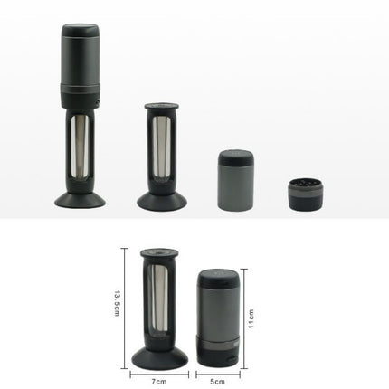 Electric Cigarette Grinder, Horn Tube, Cut Tobacco Metal Cigarette Lighter