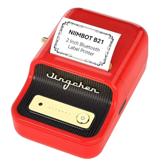 Niimbot B21 Portable Thermal Label Printer - Red