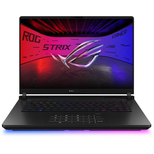ASUS ROG Strix SCAR 16 G635LX-RW110W Intel Core Ultra 9 275HX Laptop 40,6 cm (16") WQXGA 64 Giga Bites DDR5-SDRAM 1 TB SSD NVIDIA GeForce RTX 5090 Wi-Fi 7 (802.11be) Windows 11 Home Germană Negru (90NR0L81-M004Z0)
